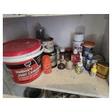 Assorted Paints, Stains, Oil & Other Supplies