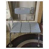 Adjustable Shower Chair 32"W 21"D 33"H