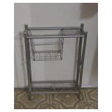 Metal Wire Shelf 16"W 6"D 24"H