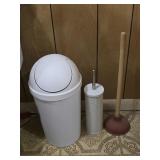 Trashcan, Toilet Brush & Plunger