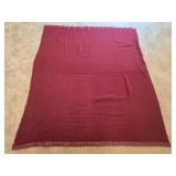 Burgandy Blanket 78"x 87"