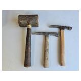 2 Masonry Hammers & Homemade Hammer