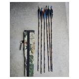 Fabric Quiver w/ 6 Aluminum Arrows