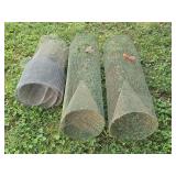 Homemade Wire Minnow Traps 36"x 11" & Extra Wire
