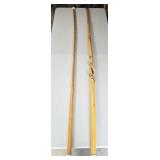 2- Long Handmade Walking Sticks 73"