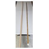 2- Long Handmade Walking Sticks 75" & 79"