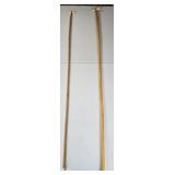 2- Long Handmade Walking Sticks 64" & 67"