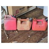 (3) 1-Gallon Gas Cans