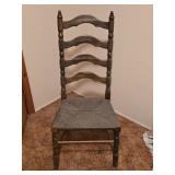 Ladder Back Chair 19"W 16"D 44"H