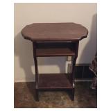 Wooden Side Table 18"W 11ï¿½"D 23"H