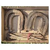4 Pitching Horseshoes & Stakes