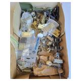 Assorted Hardware- Hinges, Cabinet Knobs, Door