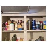 Shelf Contents- Spray Paints, Oil, Grease & more