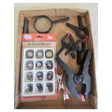 Clamps, O-rings & Magnifying Glass