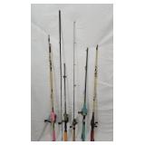 5 Fishing Rods & Reels