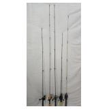 5 Fishing Rods & Reels