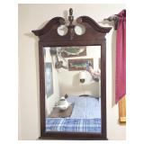 Wooden Framed Wall Mirror 52"x 32"