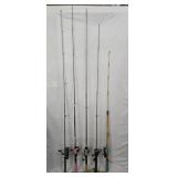 5 Fishing Rods & Reels