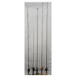 5 Fishing Rods & Reels