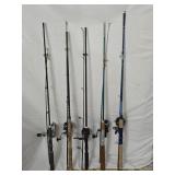 5 Fishing Rod & Reels