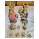 Resin Rabbit Figures 9ï¿½" tall