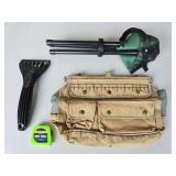 Tool Bag, Tape Measure,  Folding Stool & Ice