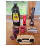 Tiki Torch Fuel, Flashlights, Matches, Candles &
