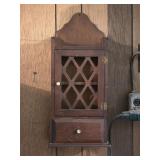 Vintage Spice Rack Cabinet 9"W 4ï¿½"D 20"H
