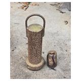 2 Homemade Anchor Weights 4" & 10"