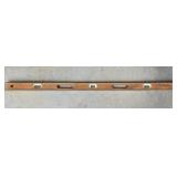 American Level 48" Brass & Wood Level