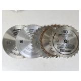 (5) 10" Circular Saw Blades