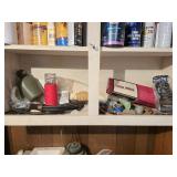 Contents of Shelf- Hardware,  Grill Burner, Steel
