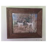 Framed Bird Dog Print 13ï¿½"x 11ï¿½"