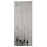 5 Fishing Rod & Reels