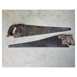 2 Vintage Hand Saws