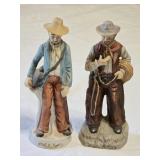 Porcelain Cowboy Figures 7ï¿½" tall