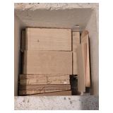 Wooden Wrdges in Styrofoam Cooler