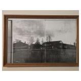 Framed Picture of Old An Schoolhouse 18"x 12"
