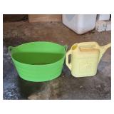 Plastic Tub & Water Pitcher