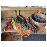 Assorted Rope, Gloves, Basket & more