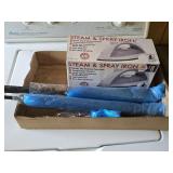 Steam Iron & 3 Dusters