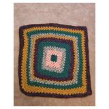 Multicolored Knit Table Spread? 32"x 31"
