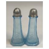 (K) Vintage Anchor Hocking Glass Company Ice Blue
