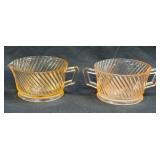 (J) Vintage Federal Glass Company Pink "Diana"