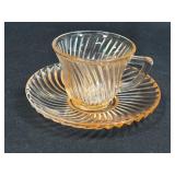 (J) Vintage Federal Glass Company Pink "Diana"