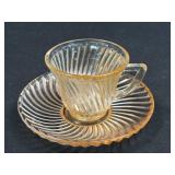 (J) Vintage Federal Glass Company Pink "Diana"