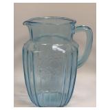 (K) Vintage Anchor Hocking Glass Company Ice Blue