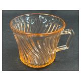 (J) Vintage Federal Glass Company Pink "Diana"