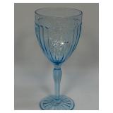 (J) Vintage Anchor Hocking Glass Company Ice Blue