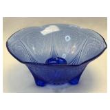 (K) Vintage Hazel Atlas Royal Lace Cobalt Blue 3